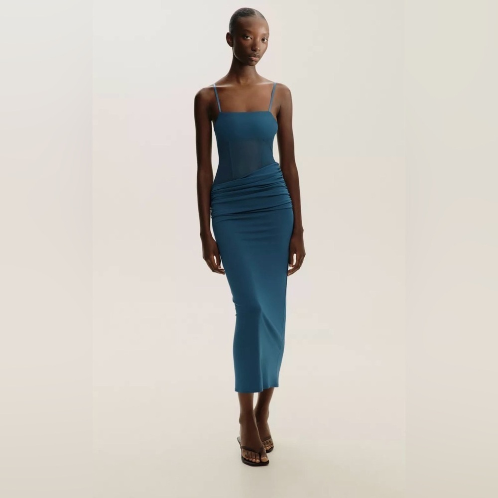 🔥🔥Zara Teal Midi Dress